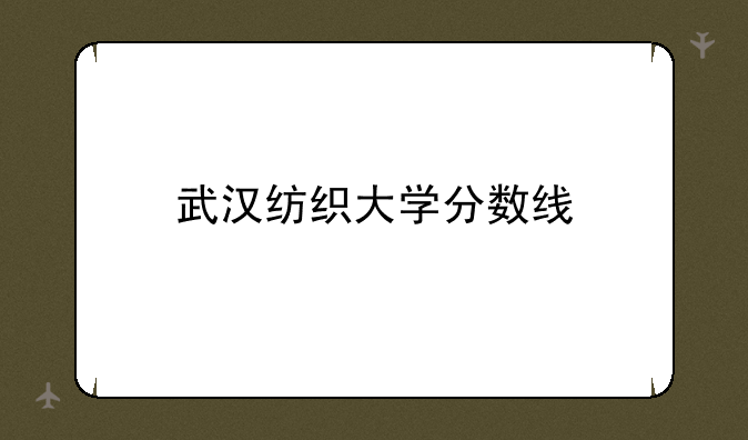 武汉纺织大学分数线