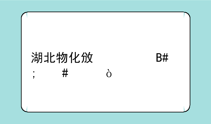 湖北物化政组合怎么样？