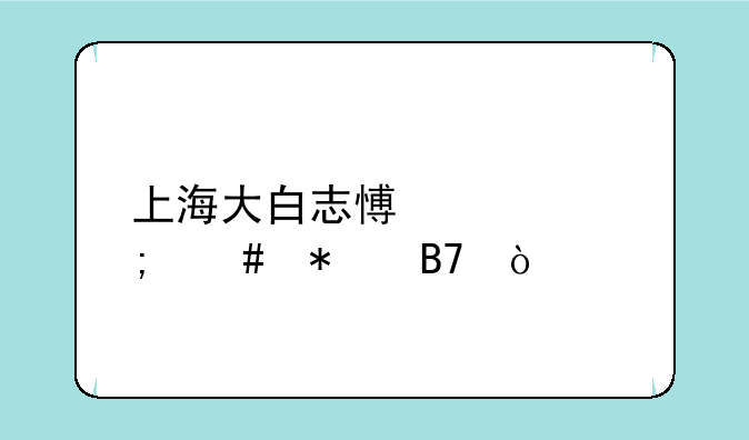 上海大白志愿者怎么报名？